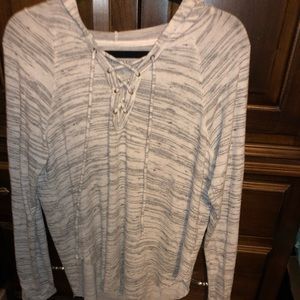 Plush American Eagle hooded sweater